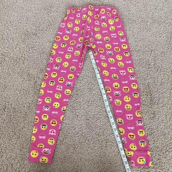 3/$15 🛍️ Emoji pajama set girls 10 | 2 piece pj long sleeve shirt pants stretch - Picture 7 of 8